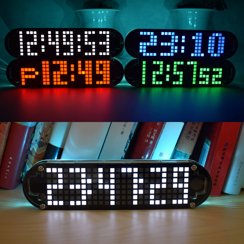 DS3231 Digital LED Dot Matrix Display DIY Clock Kit Touch Precision Matrix UK 