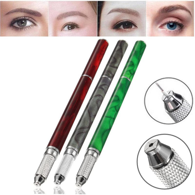 Single Head Stainless Steel Fogging Embroidered Eyebrow Tattoo Pen Permanent Make-up