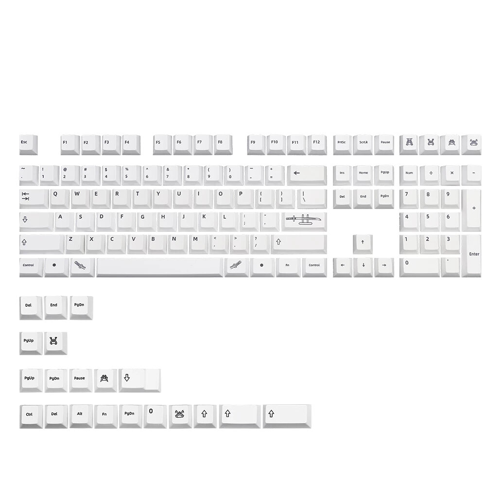 133 toetsen Honor PBT Keycap Set Cherry Profile Sublimation English Custom Keycaps voor mechanische 