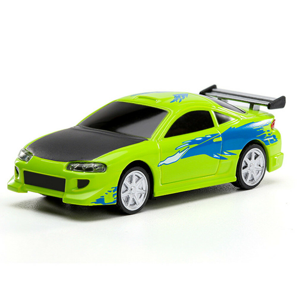 Turbo Racing C72 RTR 1／76 2.4G Sports Mini RC Cars Limited／Classic LED Lights Full Proportional Vehicles Models － Limited Version－Green Color