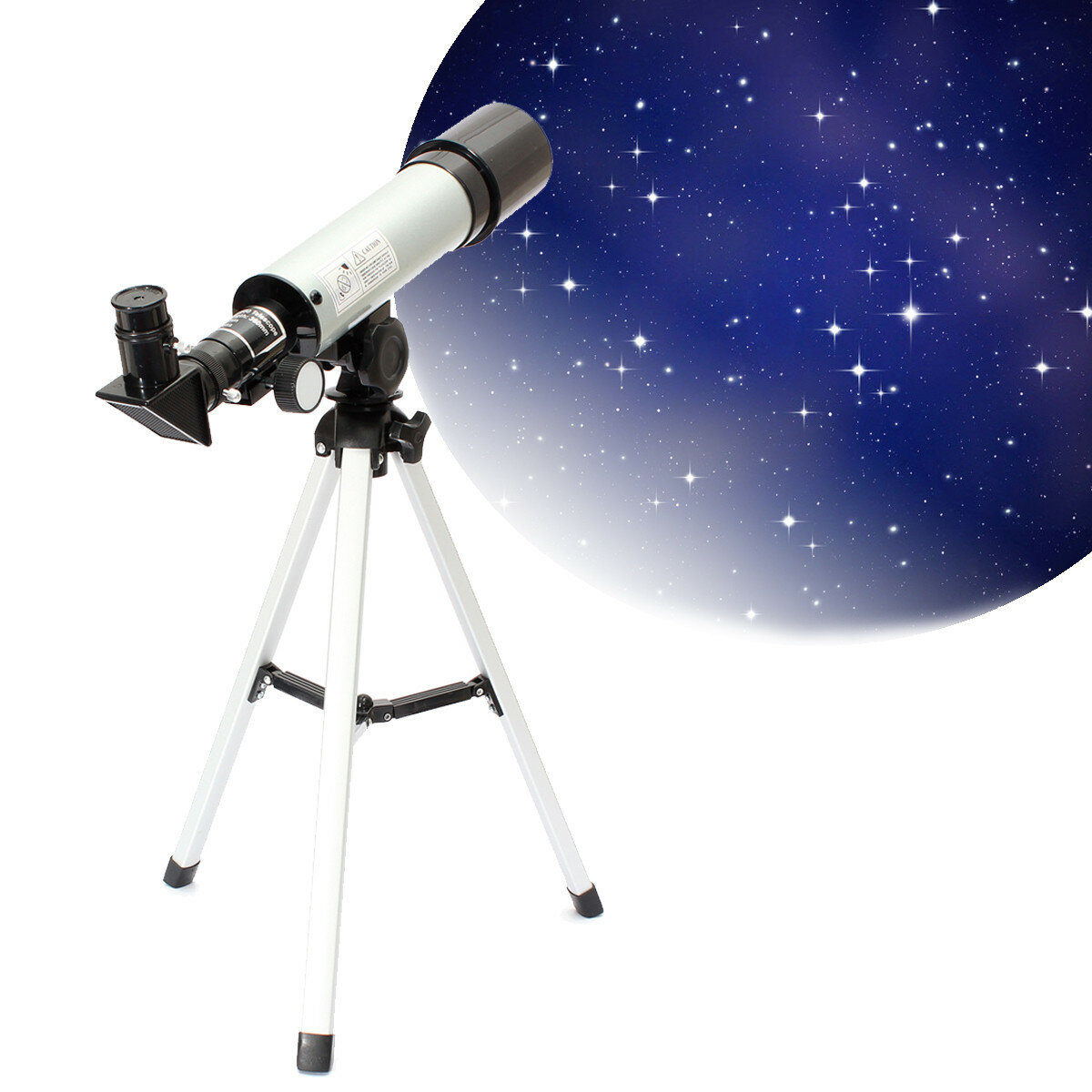 IPRee® F360 90X HD refrakcyjny teleskop astronomiczny Zoom monokularowy teleskop do obserwacji przestrzeni o dużym powiększeniu ze statywem 38 cm