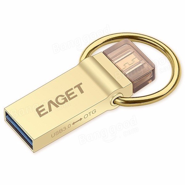 EAGET V90 USB 3.0およびマイクロUSB OTGインターフェイスUSBフラッシュドライブ（スマートフォン用）