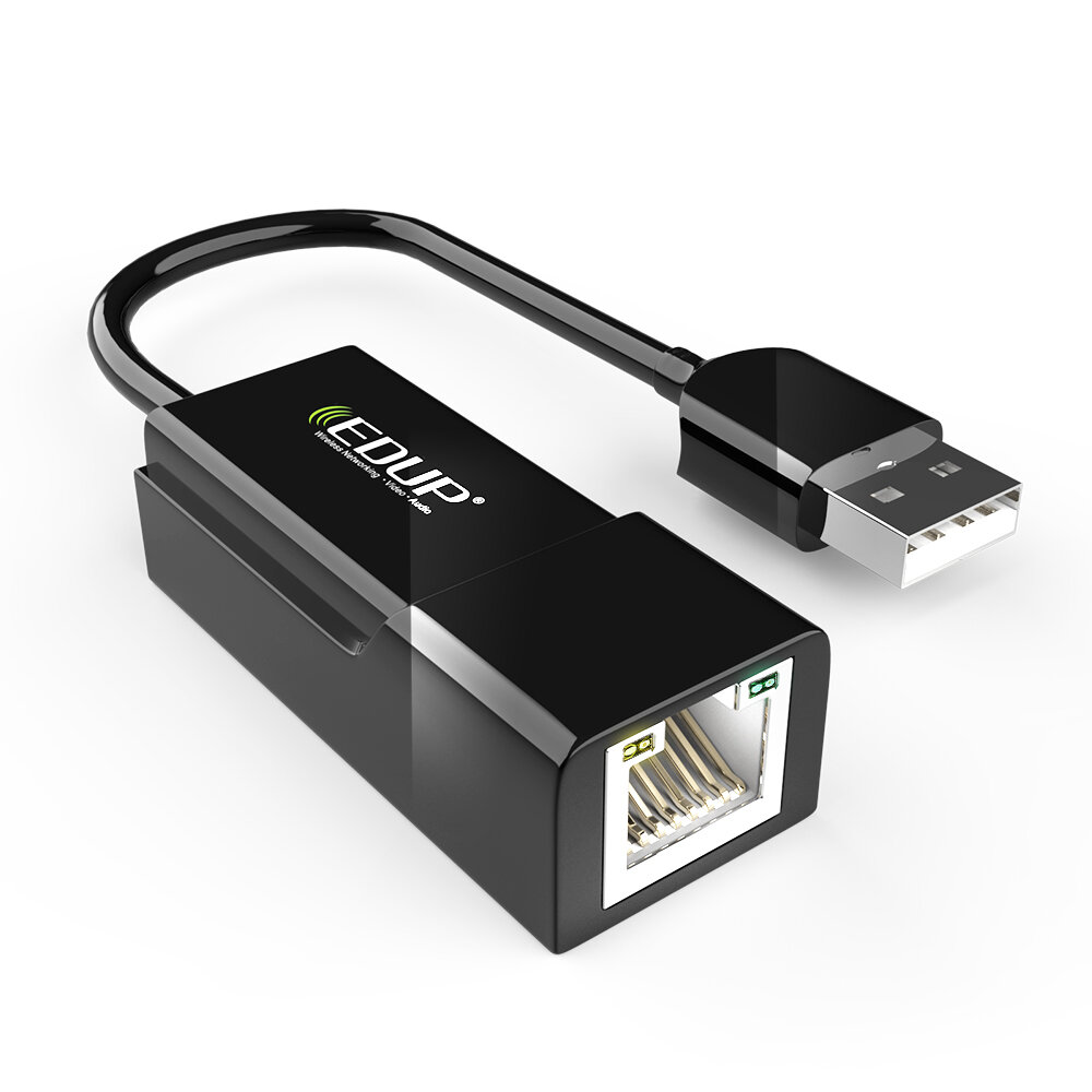 

EDUP USB2.0 USB3.0 to RJ45 Hub USB Hub Adapter 100M Gigabit Ethernet Converter Splitter Extender EP-9628