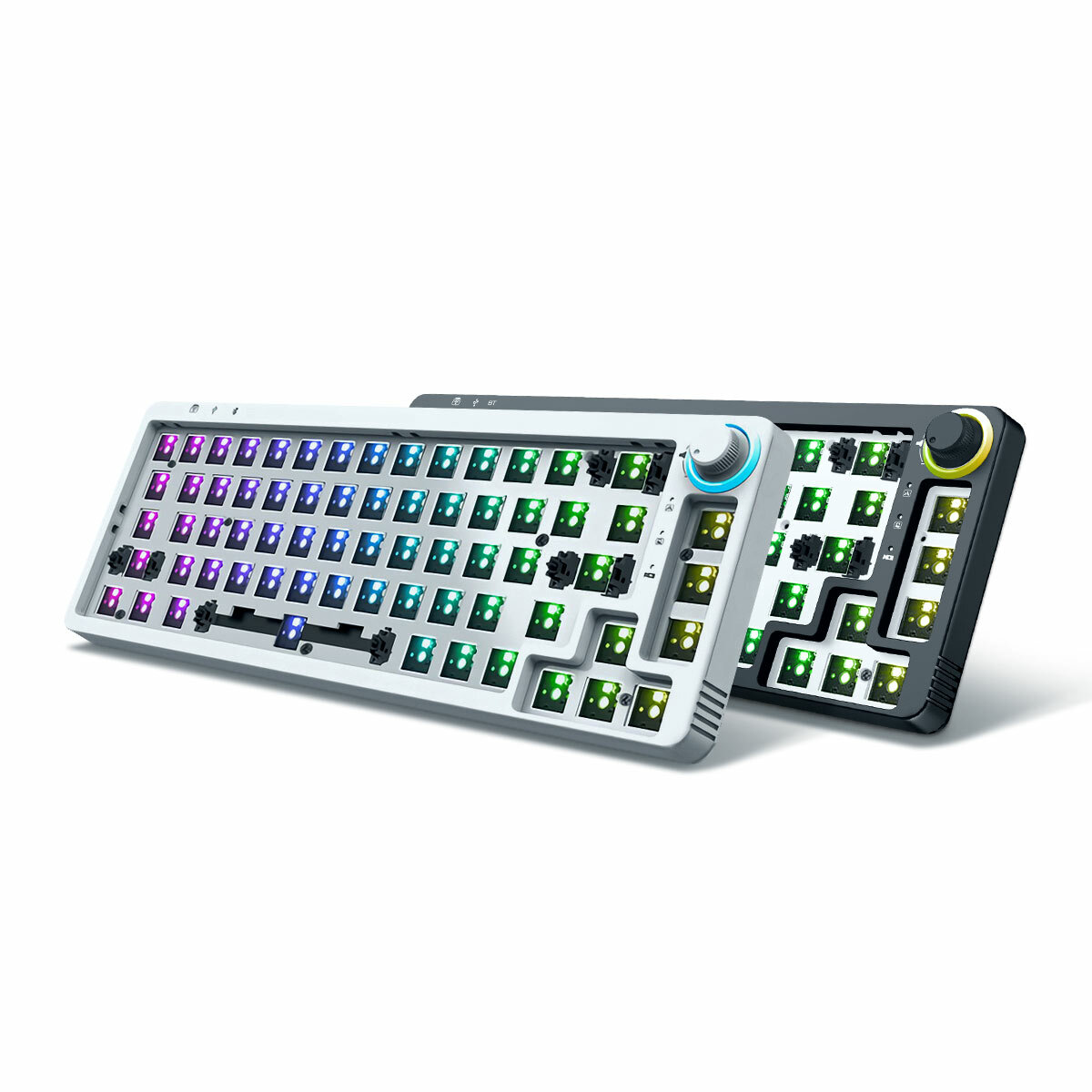 GamaKay LK67 Keyboard Customized Kit 67 Keys RGB Hot Swappable 3pin/5pin Switch 65% Programmable Triple Mode Wired bluet