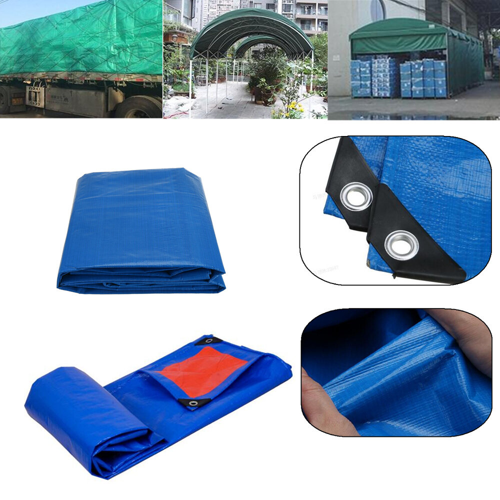 

3*5/4*6M Thicken PE Tarpaulin Rainproof Cloth Outdoor Canopy Awning Cloth Waterproof Tent Tarpaulin Canvas Truck Car Tar