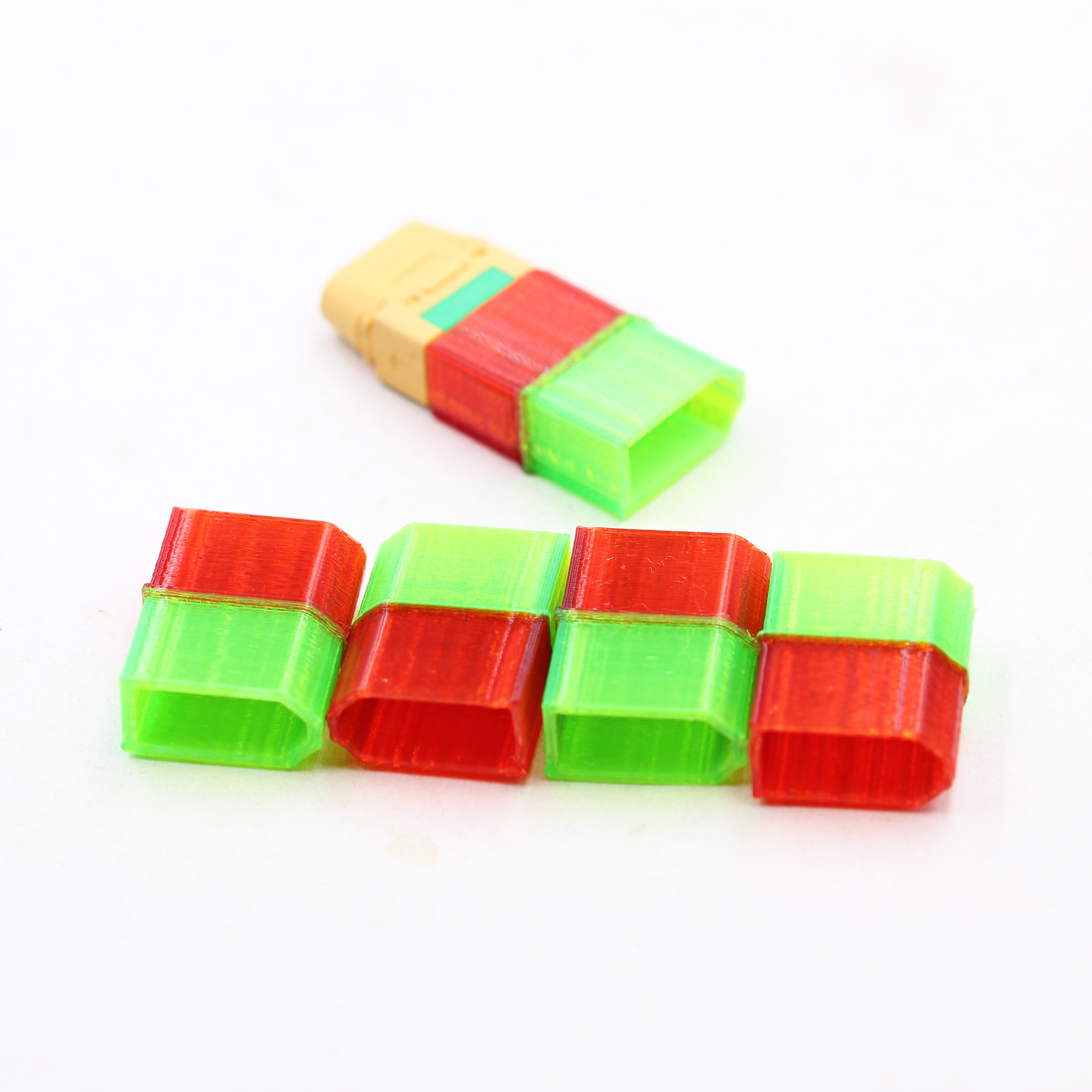 

5Pcs QY3D TPU AMASS XT90 Plug Connector Protective Case Cover for RC FPV Racing Drone Lipo Battery Spare Part