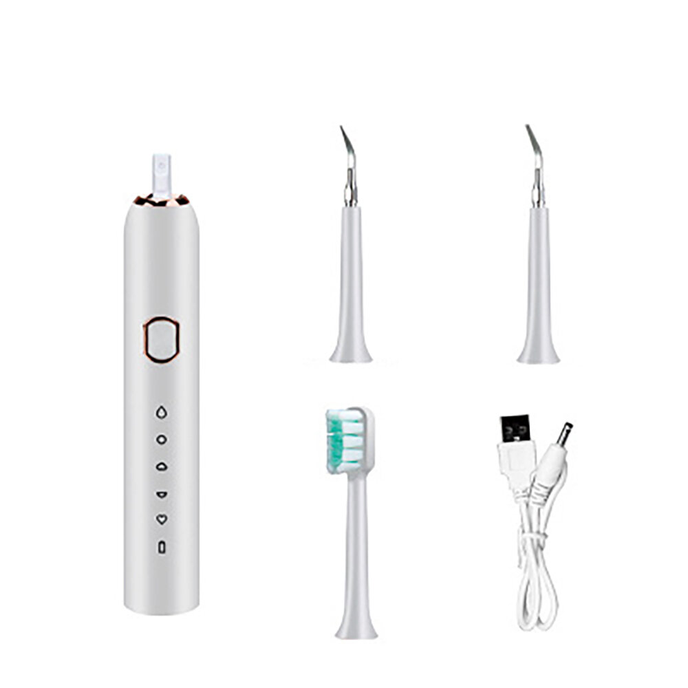 2 в 1 электрическая Зубной средство для удаления зубного камня звуковая зубная щетка ультразвуковое отбеливание Five Gea
