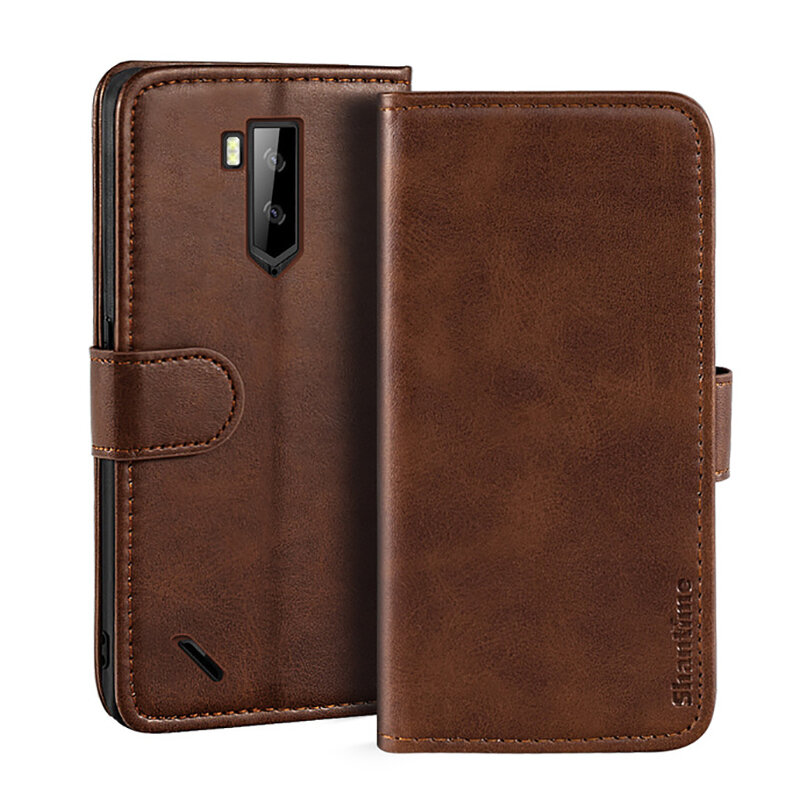 Bakeey for Ulefone Armor X9 Case Litchi Pattern Flip Shockproof PU Leather Full Body Protective Case
