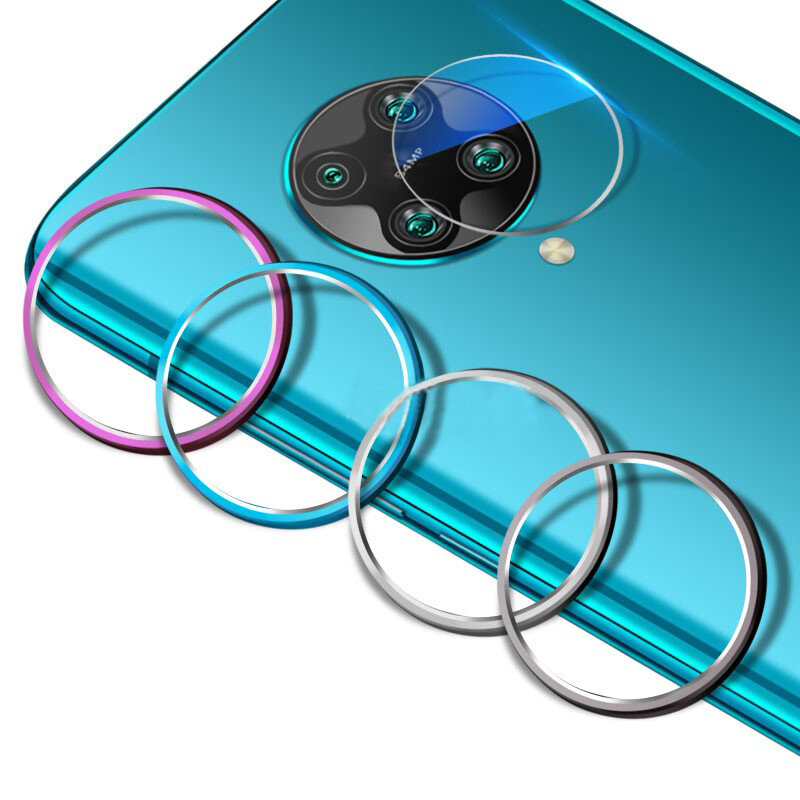 

Bakeey Anti-scratch Aluminum Metal Circle Ring + Tempered Glass Rear Phone Lens Protector for Xiaomi Poco F2 Pro / Xiaom