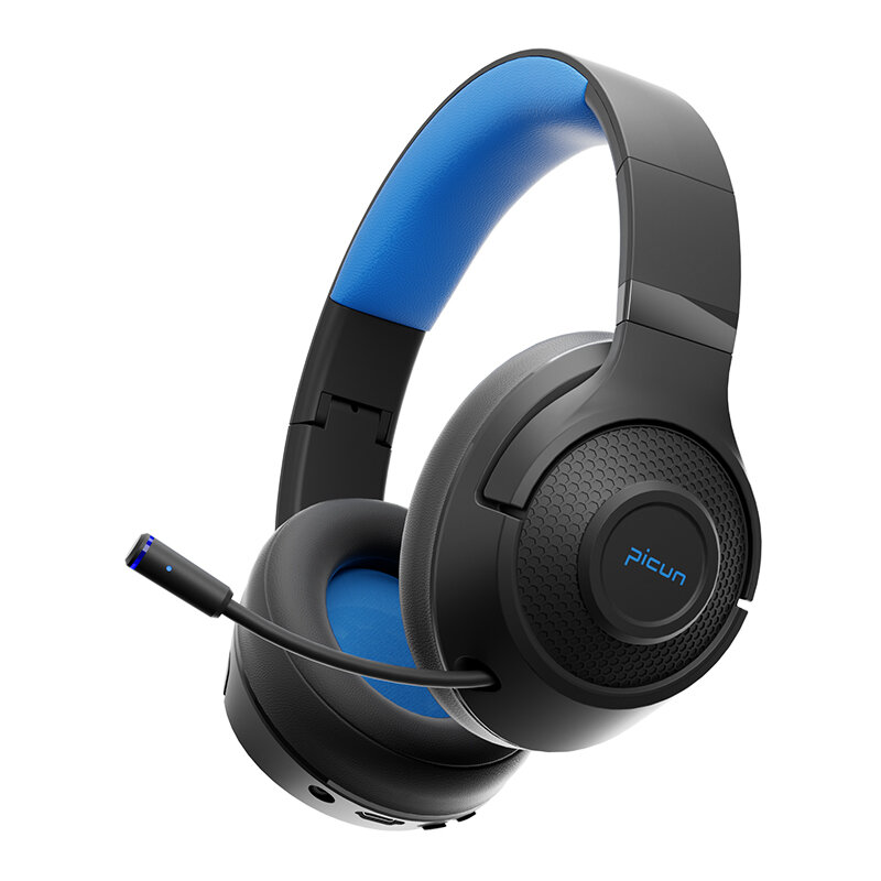

Picun BG-01 Wireless bluetooth 5.3 Headphone 40mm Dynamic 3D Subwoofer Low Latency Gaming Heaphone with Noise Cancelling