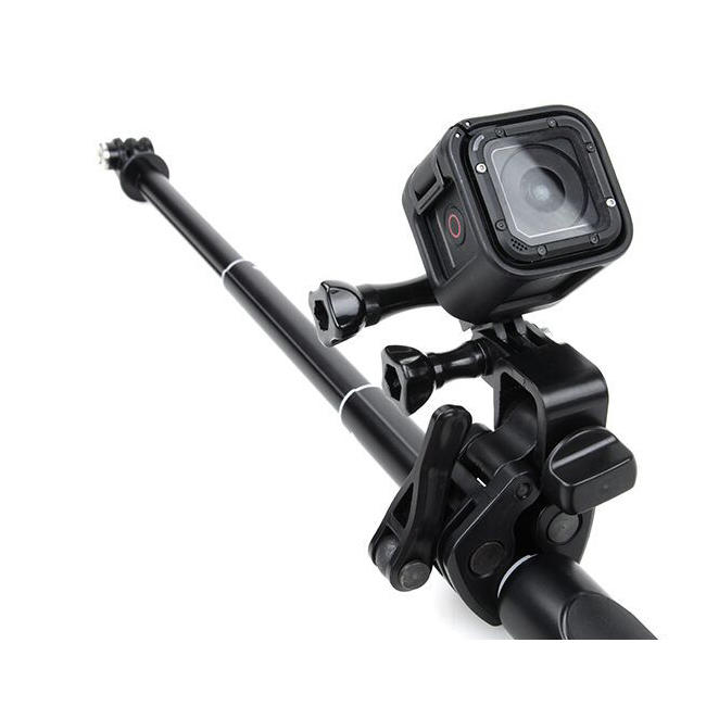 Sportmanユニバーサル釣りロッド固定クランプクリップGoProヒーロースポーツカメラ