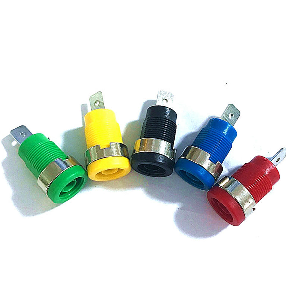 5 stuks 4mm banaanstekkers female jack socket plug draad connector 5 kleuren elke 1 stks multimeter 