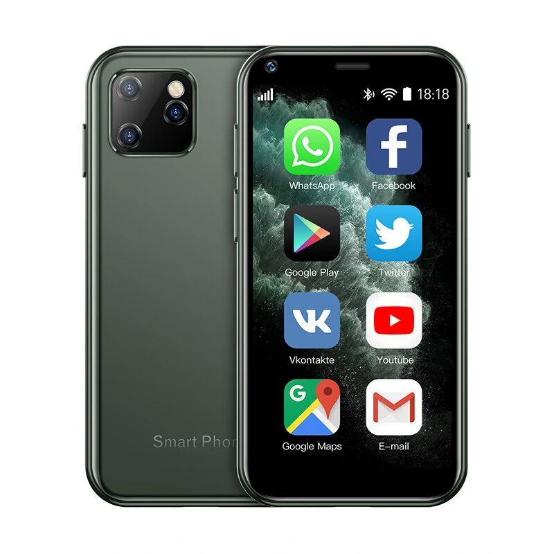 SOYES XS11 3G Mini Smart Android con telefono WIFI 2.5 pollici 1000 mAh GPS RAM 1 GB ROM 8 GB Quad Core Google Play Facebook Whatsapp Cellulare