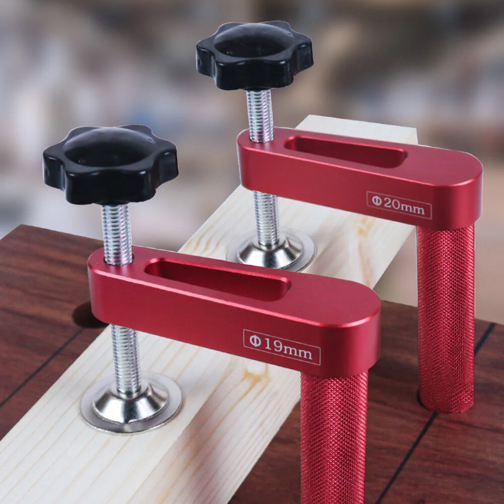 

2 Packs JIGHOLE 19mm/20mm Bench Dog Hold Down Clamps MFT Table Workbench Hole Clamps for Woodworking Clamps Hand Tools