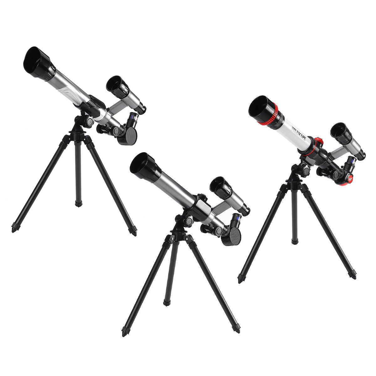 Рефракторный телескоп 20X/30X/40X с треногой, HD 360° поворотный телескоп высокой четкости для научных наблюдений на открытом воздухе