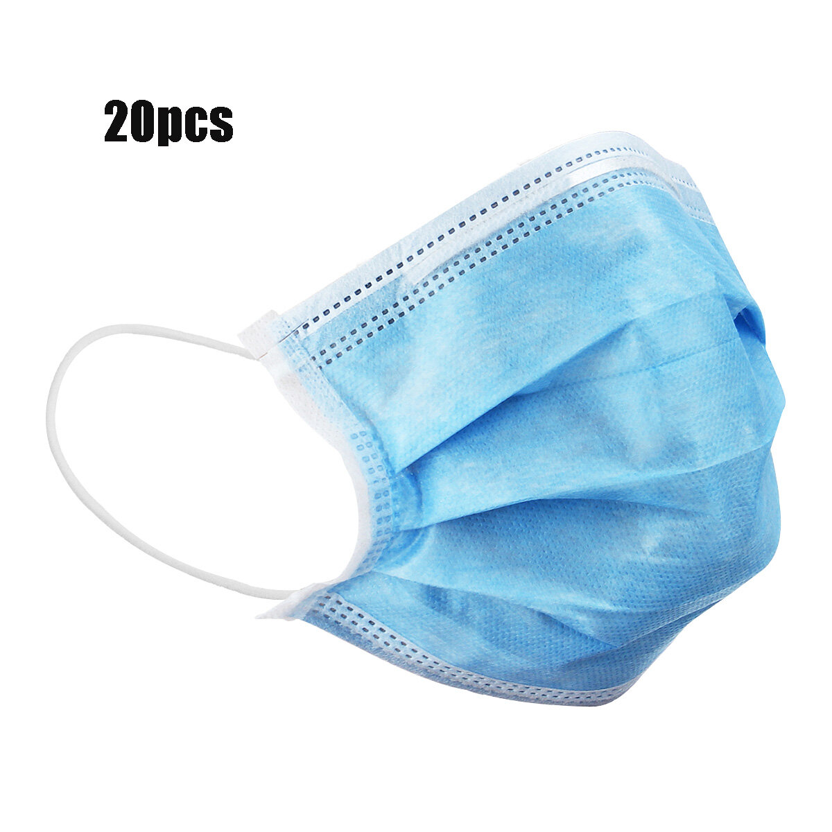 20Pcs Disposable Masks Mouth Face Mask Dust-Proof Personal Protection