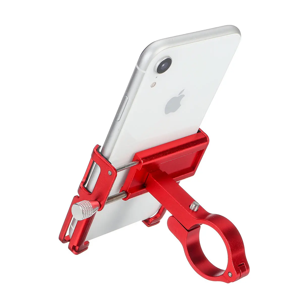 Supporto del telefono del manubrio della bici della bicicletta della bicicletta della lega di alluminio con il cinturino in silicone per smartphone da 3.5 pollici-6.2 pollici