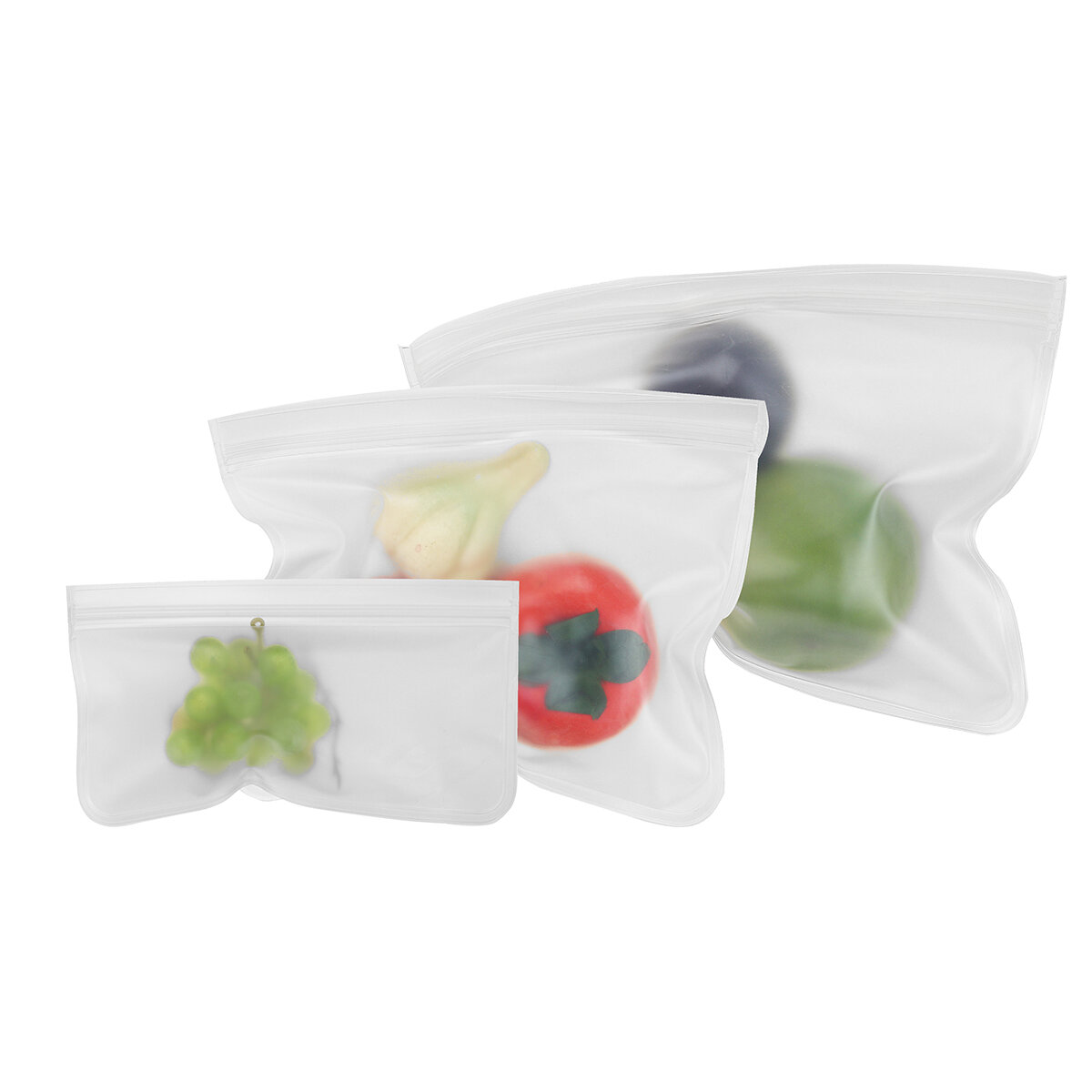 Opbergzakken voor voedsel Herbruikbare siliconen containers voor lunch Groente Hersluitbare opbergtas voor keuken