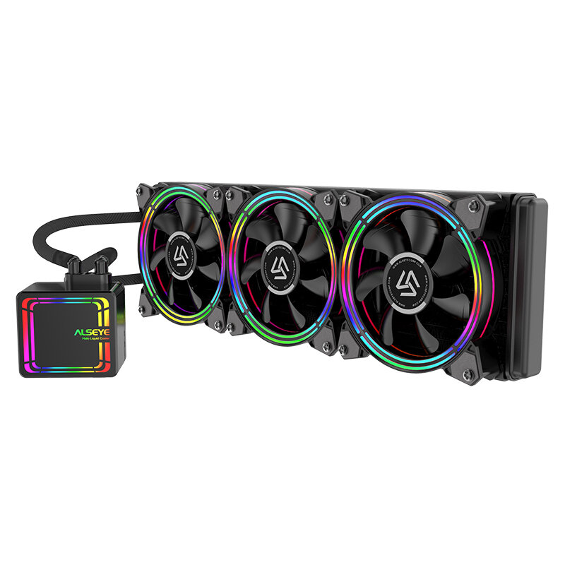 

ALSEYE H360 AIO Liquid CPU Cooler RGB Fan Water Cooling 120mm PWM Fan Water Cooler for LGA 775/115x/1366/2011/AM2/AM3/AM