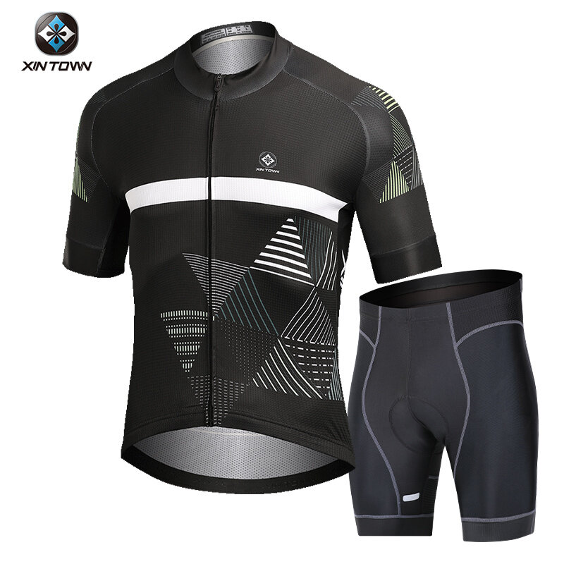 Рубашка для велосипеда XINTOWN Cycling Jersey для мужчин, майки для горных велосипедов и шоссейных велосипедов с коротким рукавом