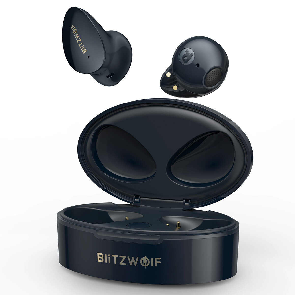 Στα 15,11€ χαμηλότερη τιμή ως σήμερα από αποθήκη Κίνας | BlitzWolf® BW-FPE2 TWS Earphone bluetooth Earbuds 13mm Large Drivers AAC HiFi Sound 20h Long Endurance Half-in-ear Headphone with Mic