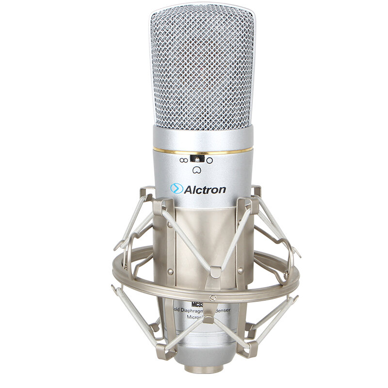 

Alctron MC330 Microphone Audio Condenser Mic Professional Studio Microphone Shock Mount for Studio Live Broadcast Singin