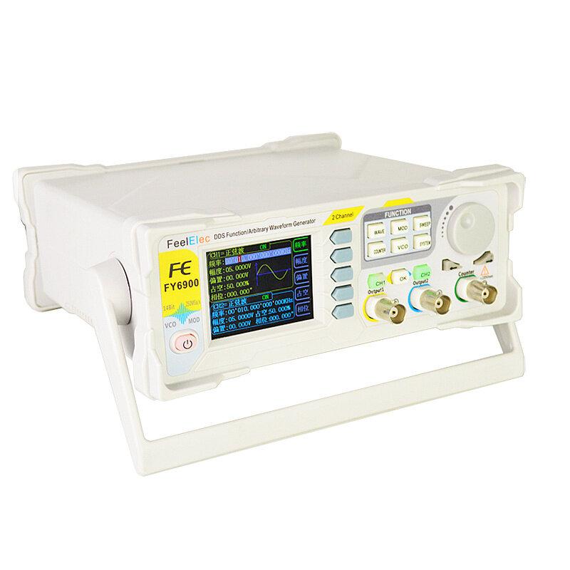 

FY6900 Dual Channel DDS Function Arbitrary Waveform Signal Generator Pulse Signal Source Frequency Counter Fully Numeric