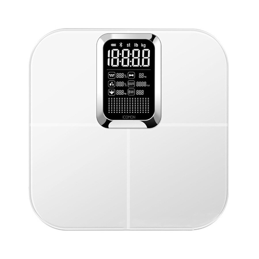 

ICOMON bluetooth APP Smart Шкала 19 Физический цифровой мониторинг Вес Шкала Фитнес Спорт Макс.нагрузка 180 кг