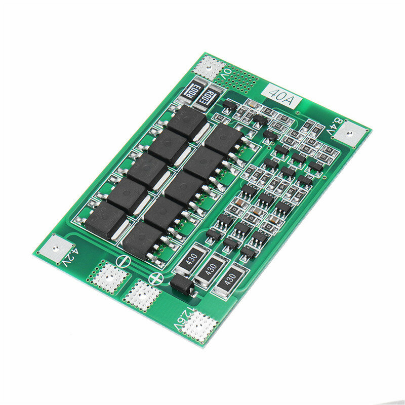 

10Pcs 3S 40A Li-ion Lithium Battery Charger Protection Board PCB BMS For Drill Motor 11.1V 12.6V Lipo Cell Module With B