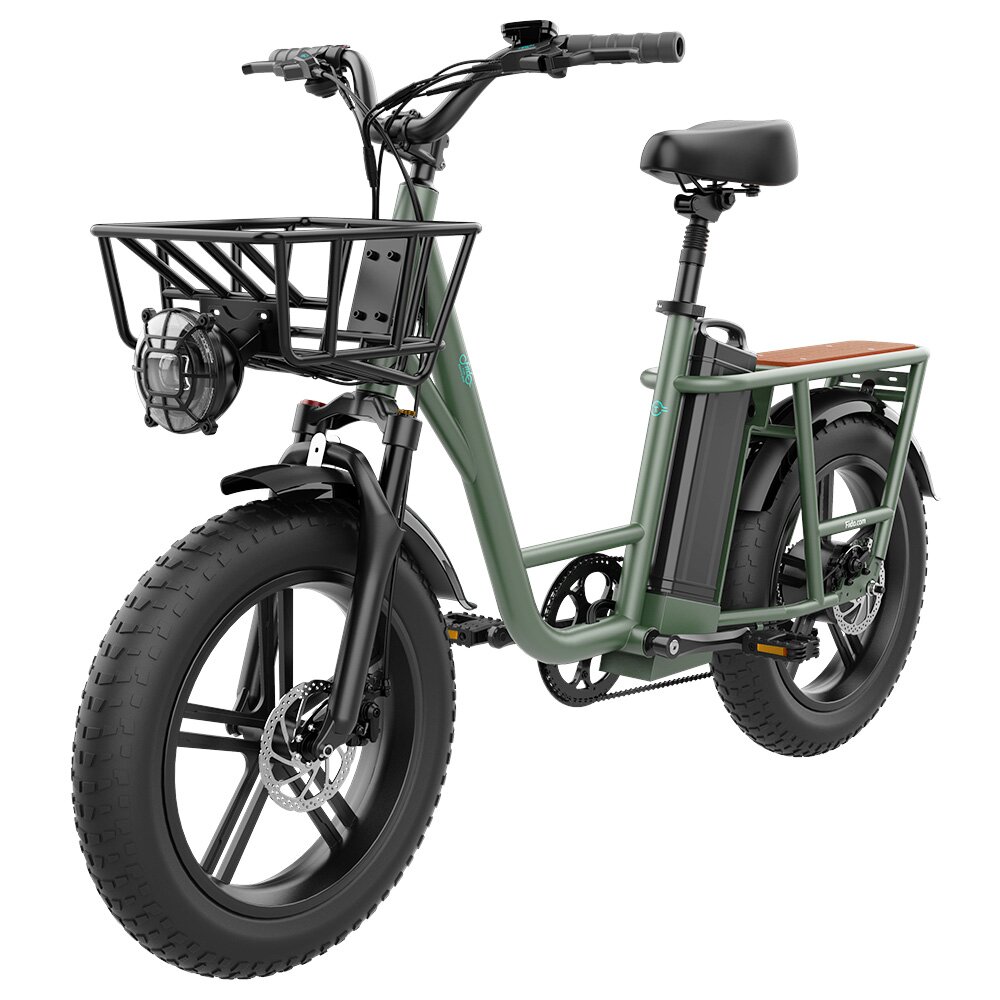 [CA Direct] FIIDO T1 48V 20AH 750W 20*4.0in Electric Bicycle 150 KM Mileage 150 KG Payload Mechanical Disc Brake Electri