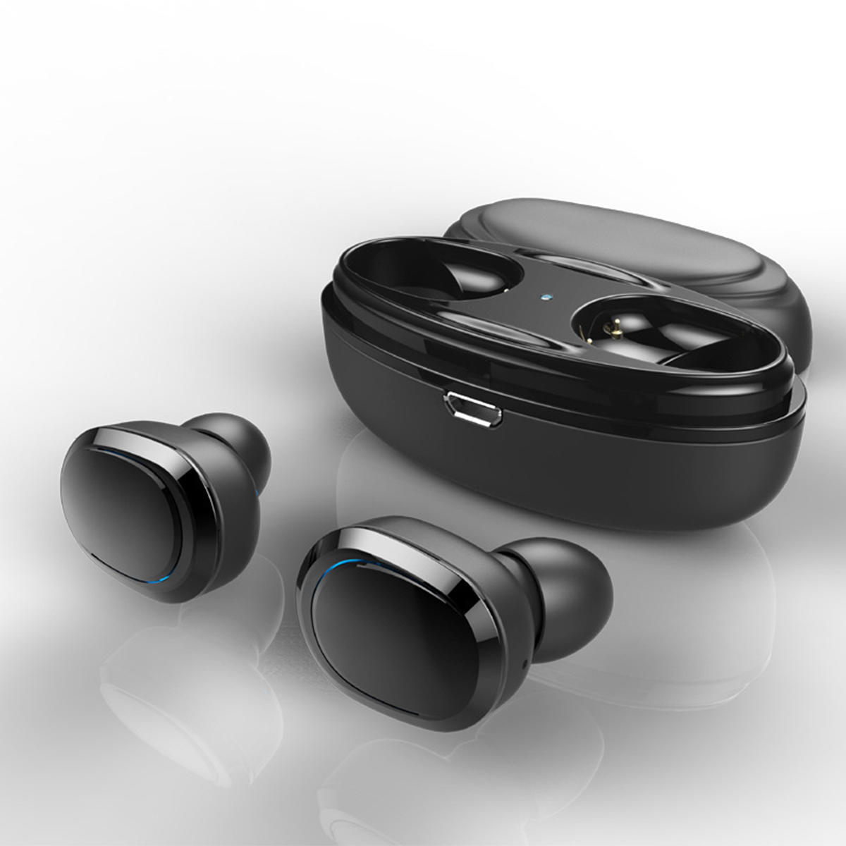[True Wireless] T12 TWS Draadloze bluetoothoortelefoon Binaurale stereohoofdtelefoon met oplaaddoos