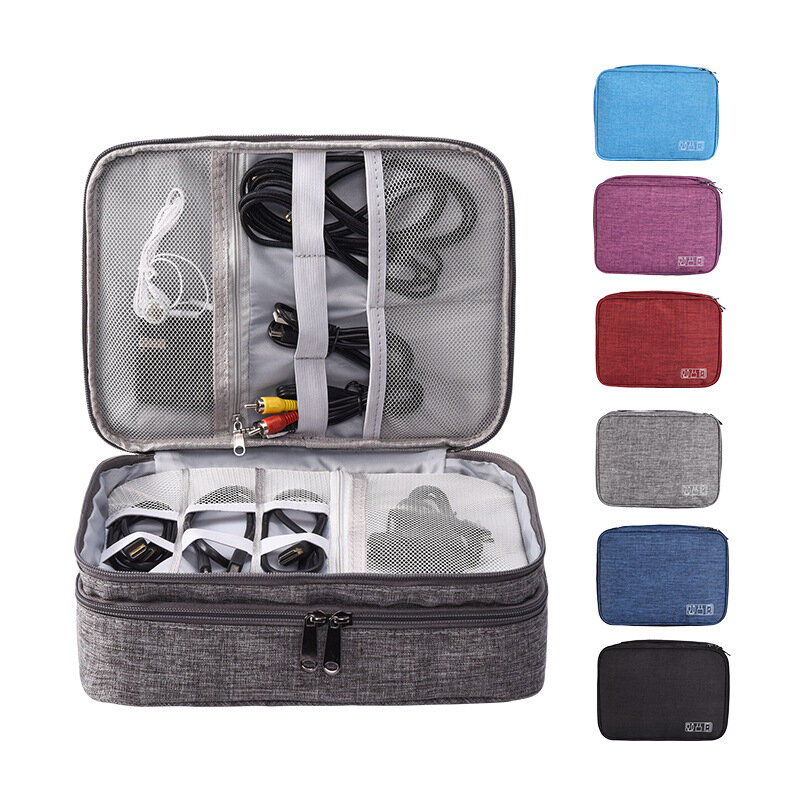 Multifunktionaler digitaler Tasche-Aufbewahrungsbeutel für Datenkabel Reiseladen Schatz Ohrhörer-Aufbewahrungsbox