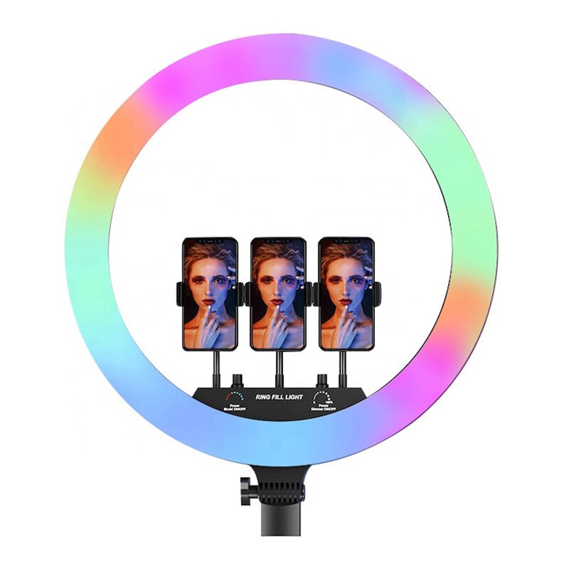 Bakeey MJ18 10/12/18 inch Photographic RGB Flash Lighting Rainbow LED for Videography Equipment