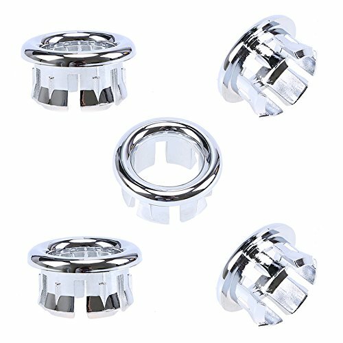 Sink Round Overflow Spare Cover Tidy Chrome Trim Bathroom Ceramic Basin Overflow Ring