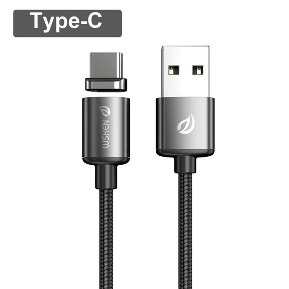 WSKEN Shark X3 Magnetische Datakabel USB Type C Micro USB Magneet Charge Core Voor iPhone XS 11Pro M