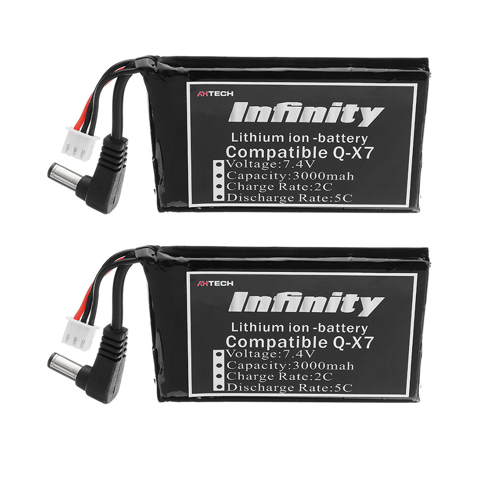 

2Pcs AHTECH Infinity 7,4 В 3000 мАч 2S 2C-5C Lipo Батарея для Frsky Q X7 Передатчик