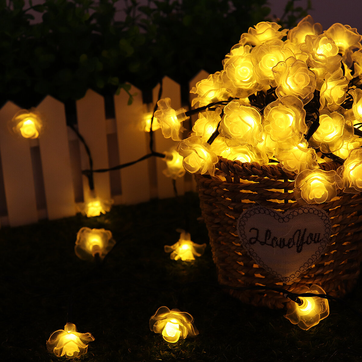 11/12 / 22M Solar LED String Lights Waterproof Christmas Party Garden Home Decor