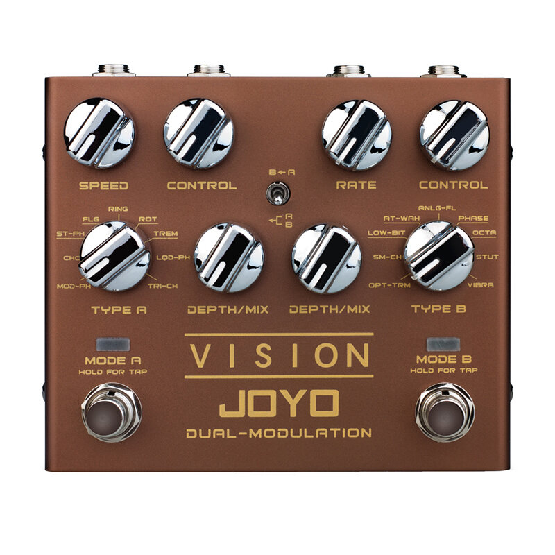 JOYO R-09 Vision Multi-Effect Gitaarpedaal Dual Channel Modulatie Pedaal Ondersteuning Stereo Input 