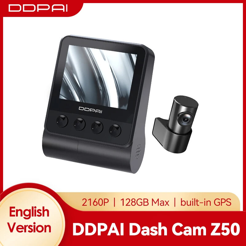 best price,ddpai,z50,gps,dual,front,rear,car,dash,cam,2160p,coupon,price,discount
