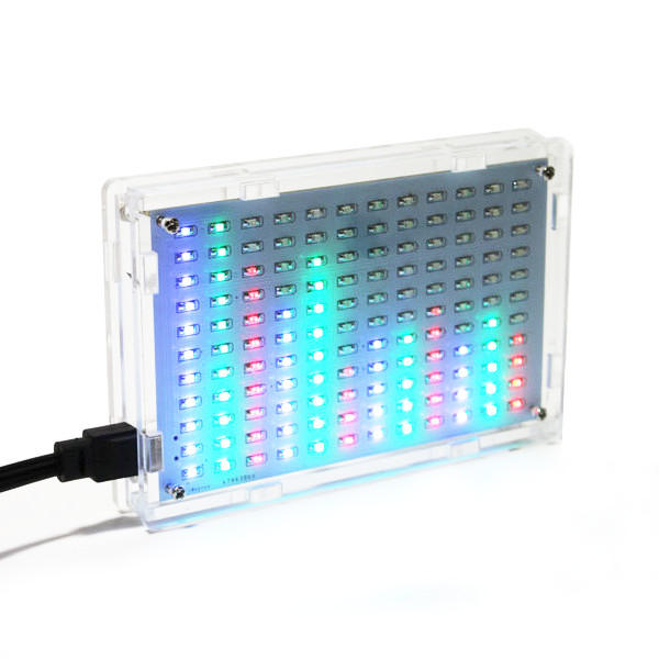 Geekcreit? 5V LED Music Spectrum Electronic DIY LED-flitser Kit 12x11FFT 108 x 70 x 16mm