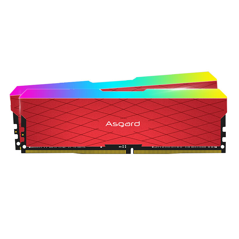 Asgard Loki W2 8Gx2 DDR43000MHzメモリRGBRam 16G DIMMXMPデスクトップメモリ1.35V赤黒ASUSギガバイト用