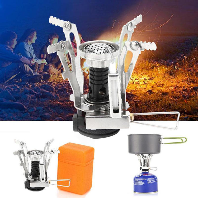 Outdoor Mini Camping Cooking Stove 3000W Portable Ultralight Butane Gas Cooking Furnace