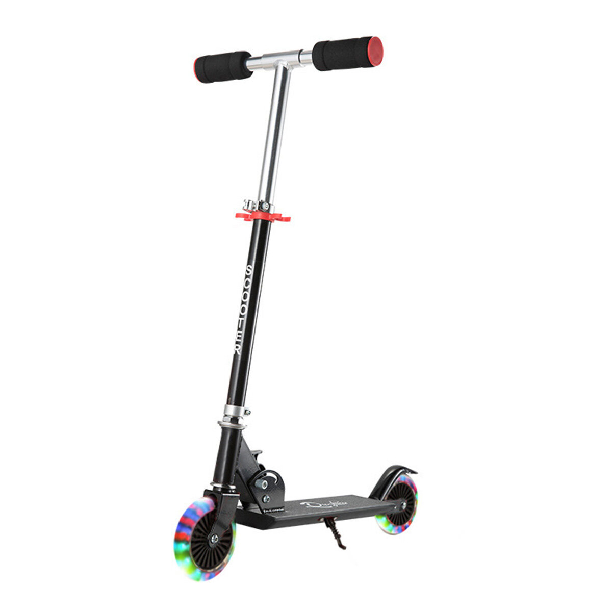 Kids Scooter LED Flashing Wheel Adjustable Height Kick Scooter Children Toddlers for 3-6 Years Old