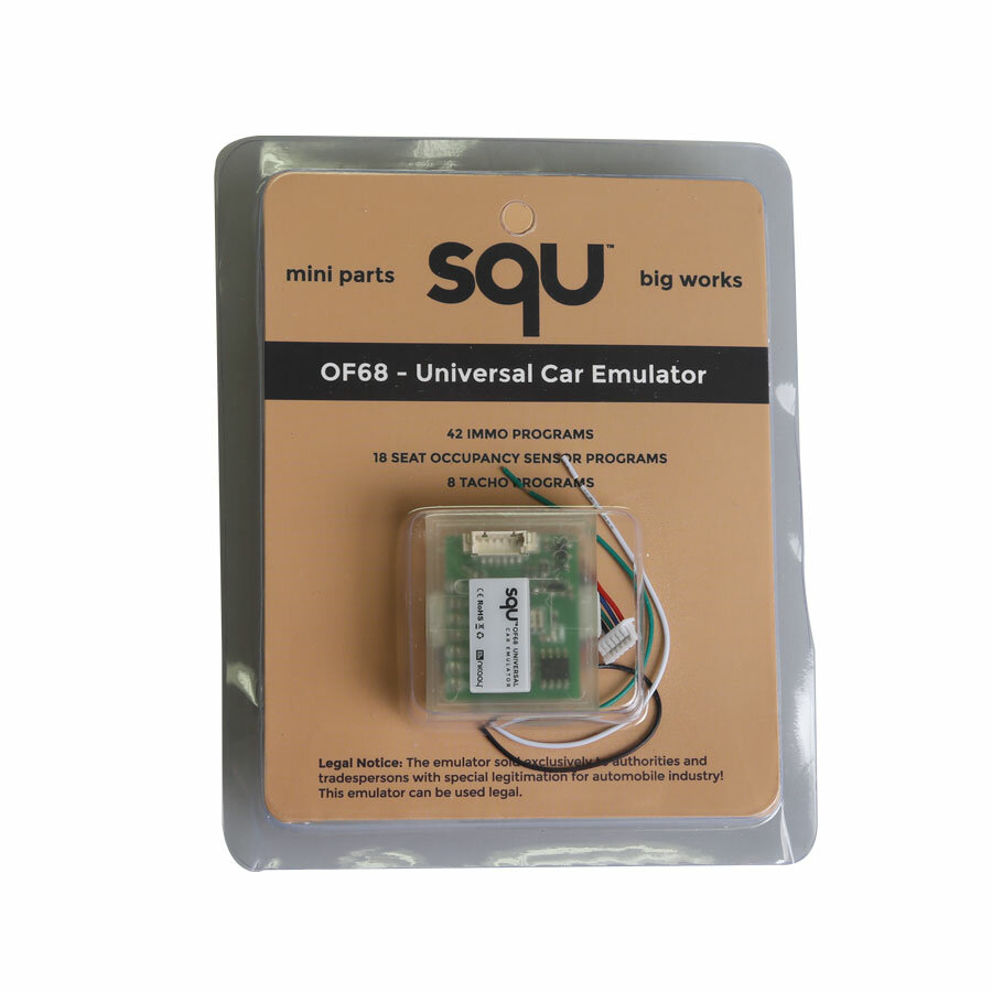 

SQU OF68 Simulator Universal Car Emulator Signal Reset Immo Programs Place ESL Diagnostic Seat Occupancy Sensor Tool