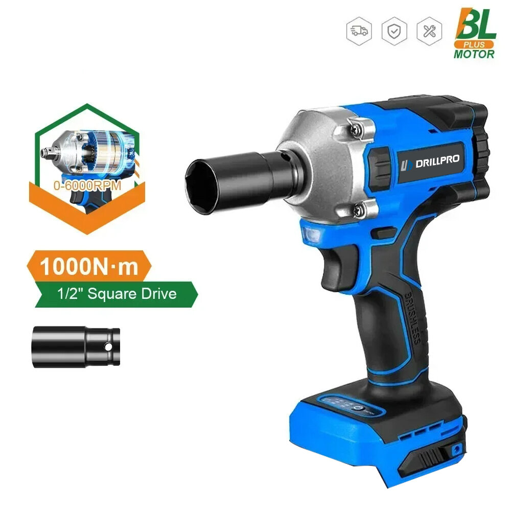 best price,drillpro,1000nm,brushless,electric,wrench,for,makita,18v,discount