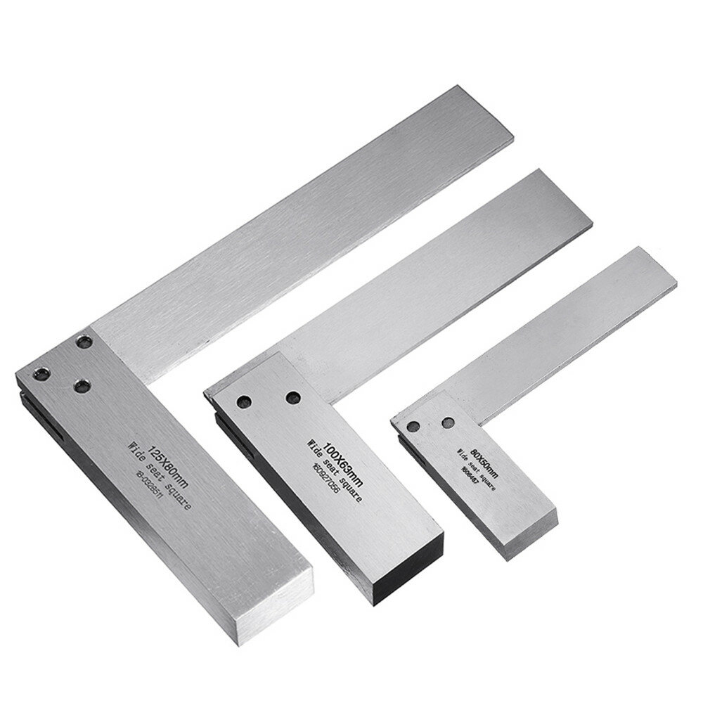 Machinist Square 90/º Right Angle Engineer Set Precision Ground Steel Hardened Angle Ruler COD