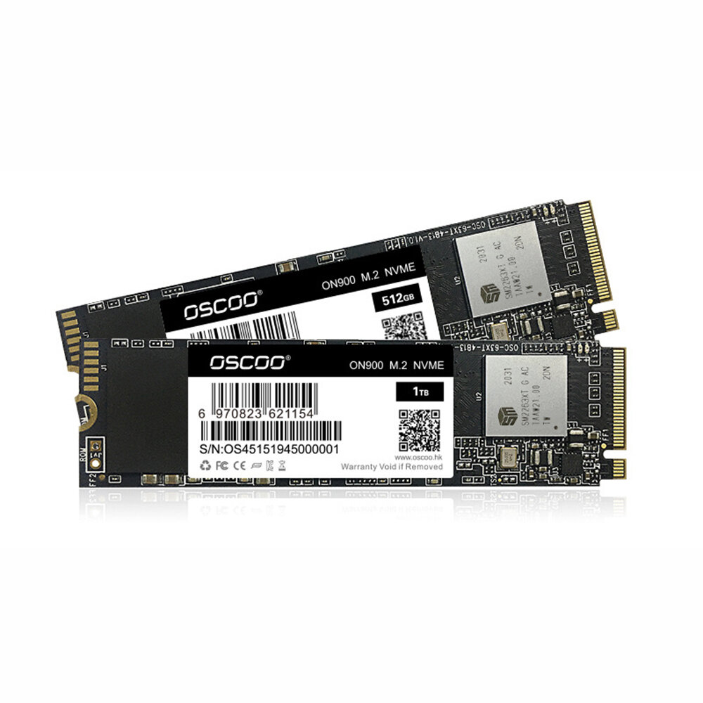 OSCOO ON900 M.2 2280 NVMe 1.3 PCIe Gen3*4 SSD Hard Disk 128GB/256GB/512GB/1TB 3D Nand Flash Solid St