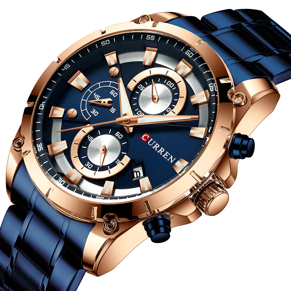 CURREN 8360 Multifunction Business Style Men Wrist Watch Luminous Display Quartz Watches