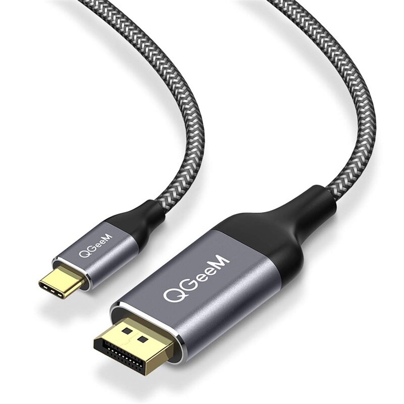 

QGEEM QG-UA13 USB-C to DP Adapter Cable 4K*2K@60HZ Power Cord For iMac 2017 Macbook HDTV Projector