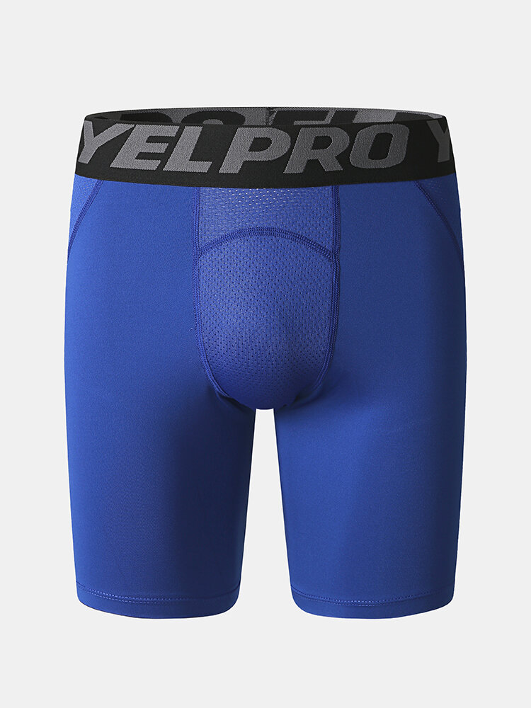 

Мужские дышащие эластичные быстросохнущие спортивные сетчатые шорты Тонкий Фитнес